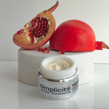 Restore luminous, younger skin, arrest signs of early ageing with Intense Regeneration's peptides + buffered vitamin C + repairing actives including Pomegranate and Kelp extract.