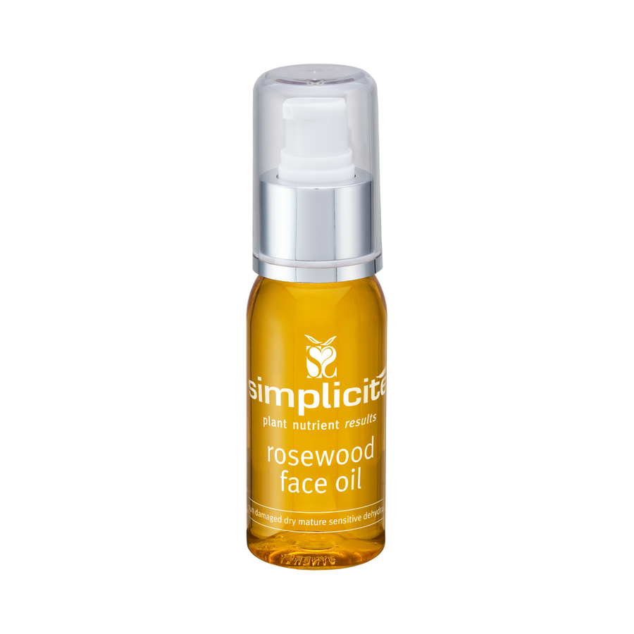 Rosewood Face Oil deeply rehydrates, leaving skin feeling silky smooth and looking younger.