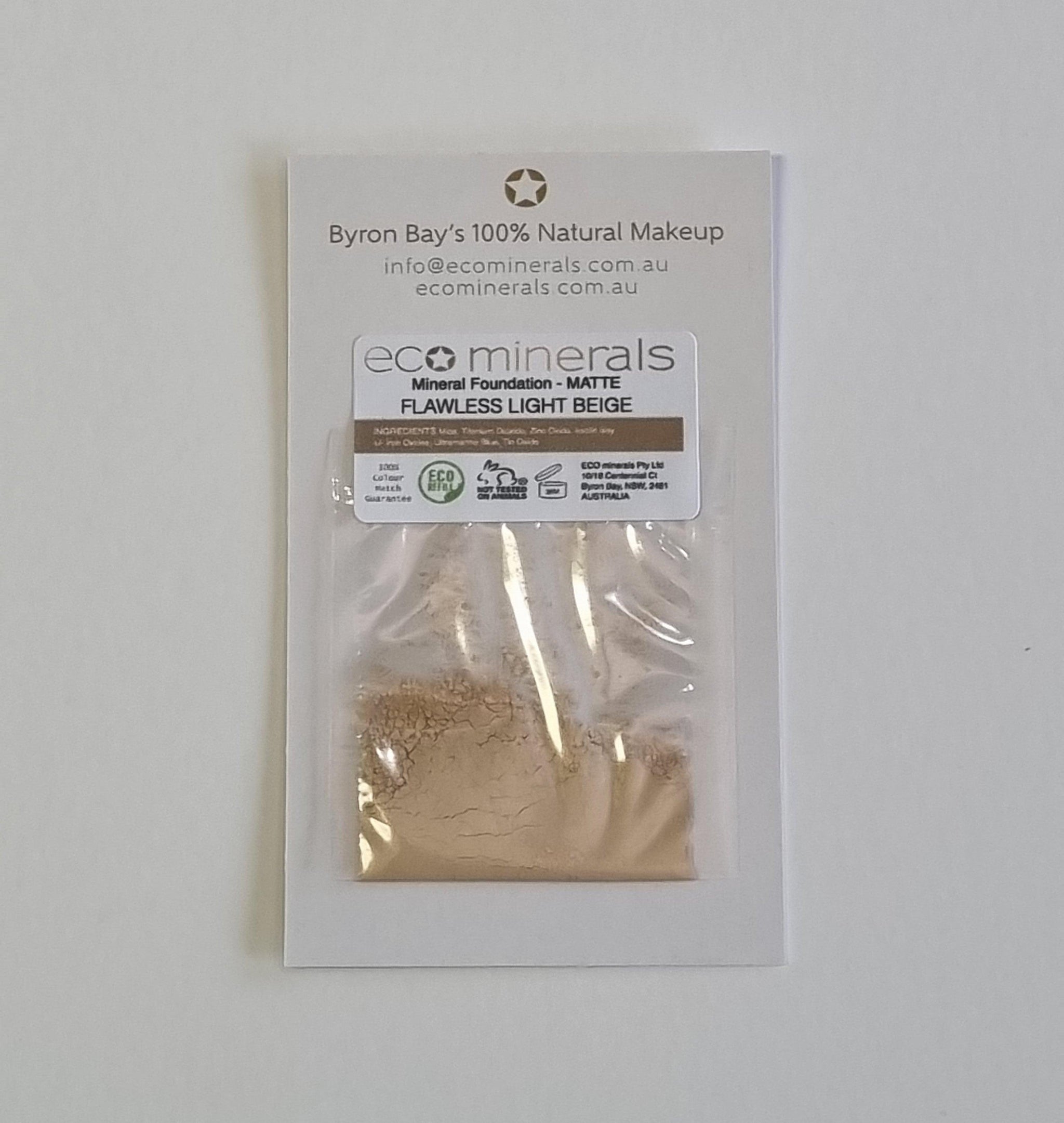 Eco Minerals Flawless Matte Mineral Foundation Samples Simplicite